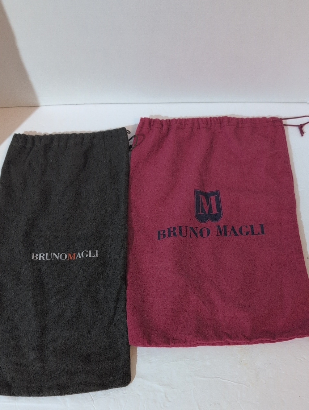 Bruno Magli Dust Bag Set - Dark Gray/ Brown & Burgundy